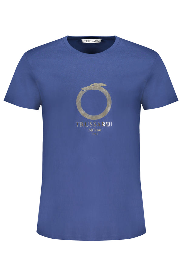 TRUSSARDI HOMEM MANGA CURTA T-SHIRT AZUL