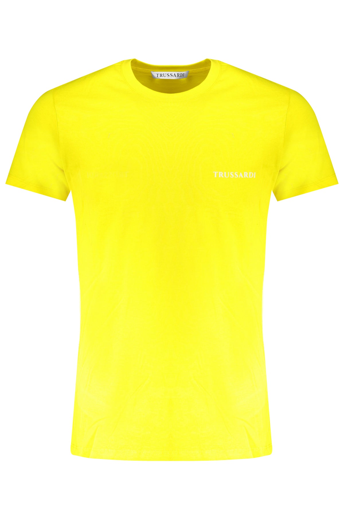 TRUSSARDI YELLOW MEN'S SHORT SLEEVE T-SHIRT