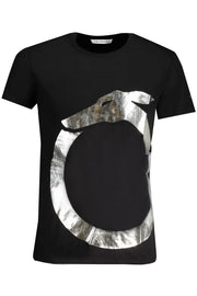 TRUSSARDI MEN'S SHORT SLEEVE BLACK T-SHIRT