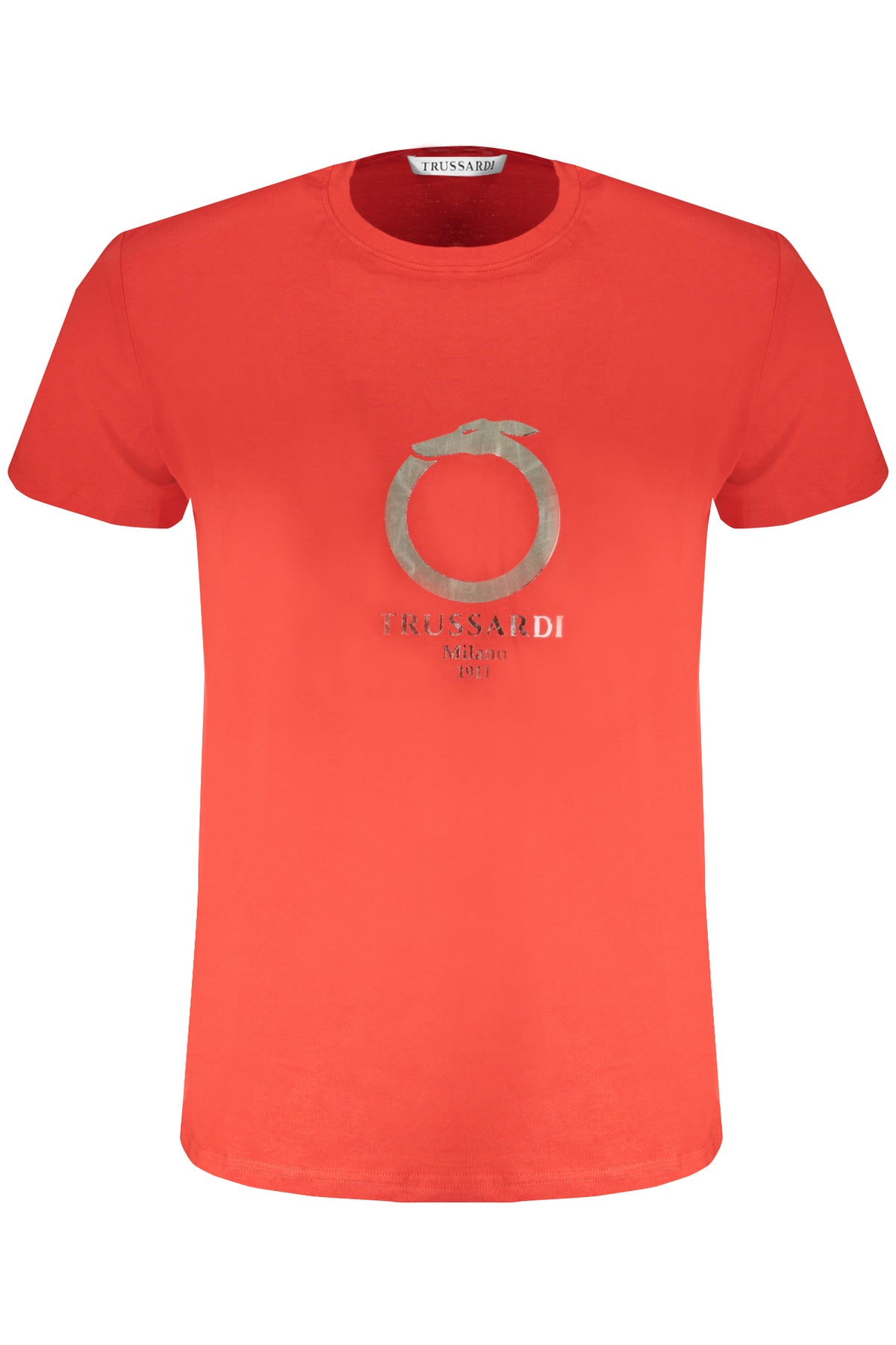 TRUSSARDI MEN'S SHORT SLEEVE RED T-SHIRT