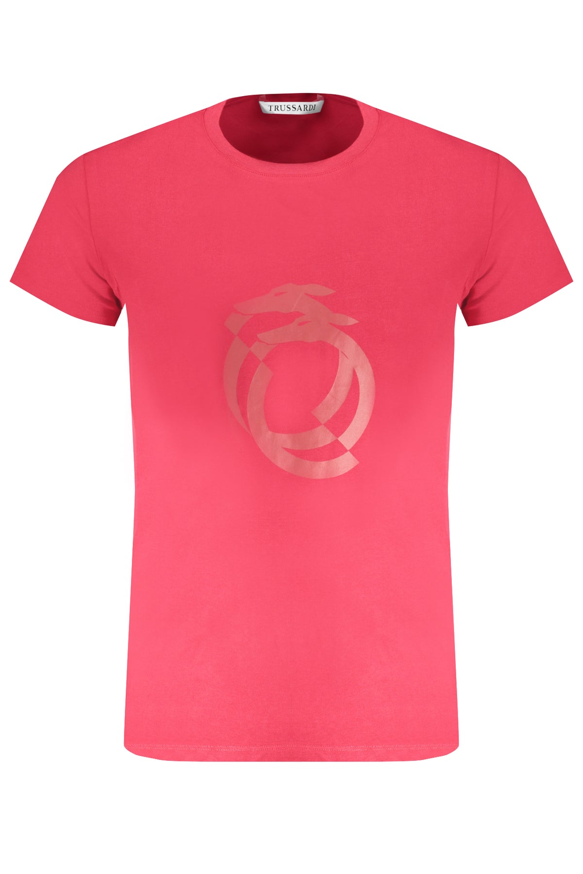 TRUSSARDI MEN'S SHORT SLEEVE RED T-SHIRT