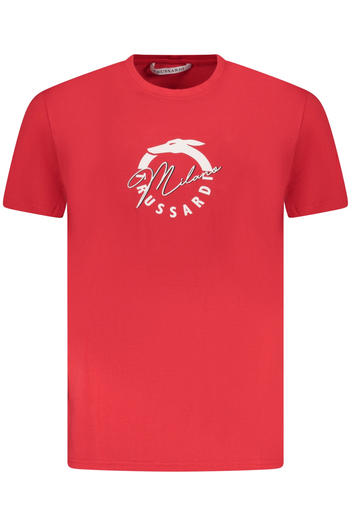 T-SHIRT EM ALGODÃO TRUSSARDI HOMEM VERMELHA