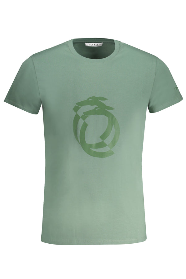 T-SHIRT DE MANGA CURTA HOMEM VERDE TRUSSARDI