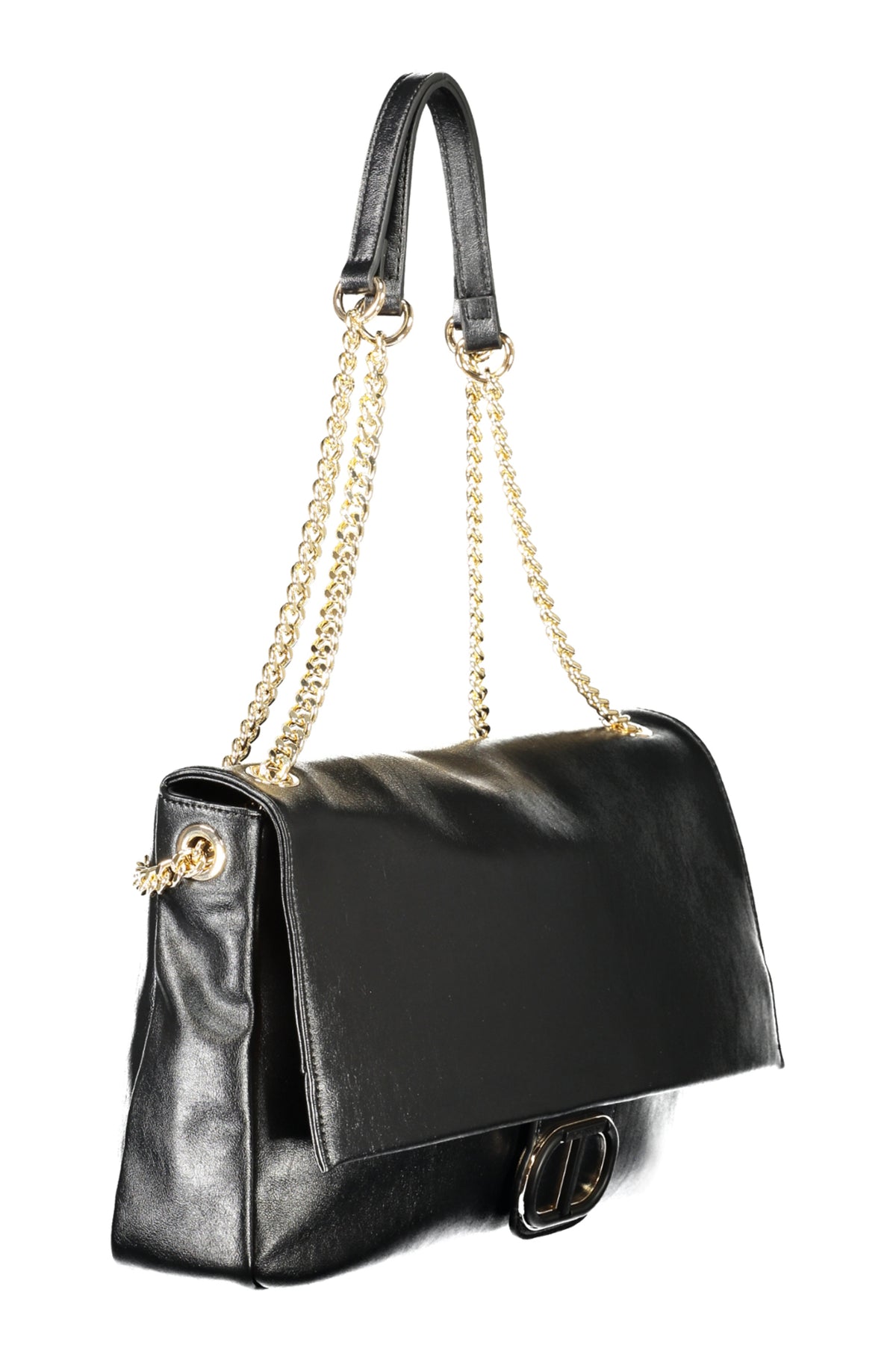 MALA COM LOGÓTIPO TWINSET MULHER PRETA