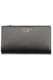 CARTEIRA COM FECHO TWINSET MULHER PRETA