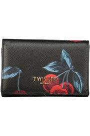 CARTEIRA COM FECHO TWINSET MULHER PRETA