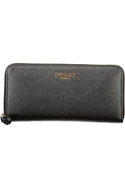 CARTEIRA COM FECHO TWINSET MULHER PRETA