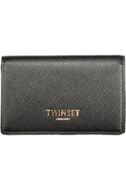 CARTEIRA COM FECHO TWINSET MULHER PRETA