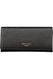 CARTEIRA COM LOGÓTIPO TWINSET MULHER PRETA