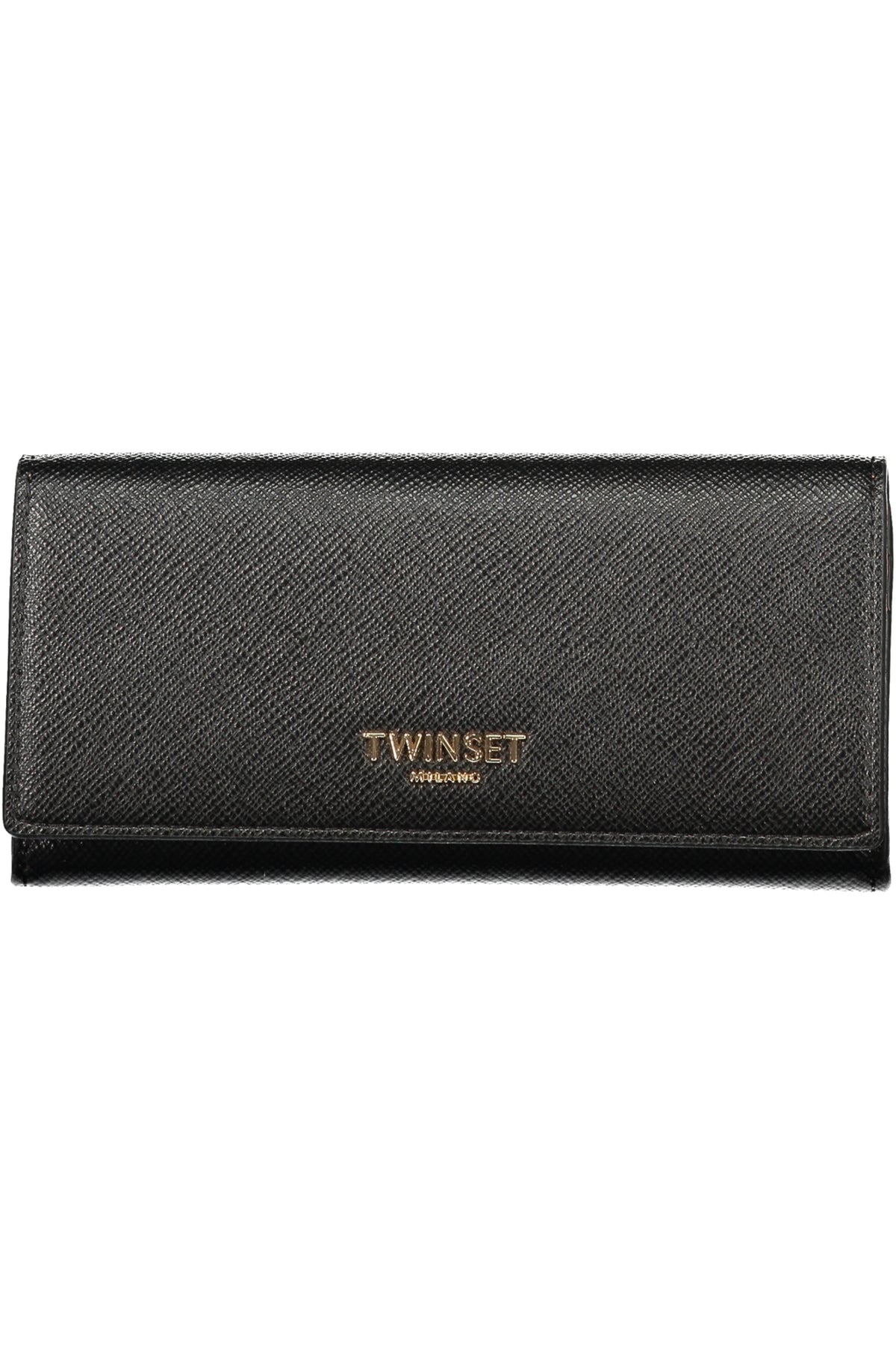 CARTEIRA COM LOGÓTIPO TWINSET MULHER PRETA