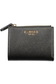 CARTEIRA COM FECHO TWINSET MULHER PRETA