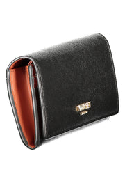 CARTEIRA COM LOGÓTIPO TWINSET MULHER PRETA