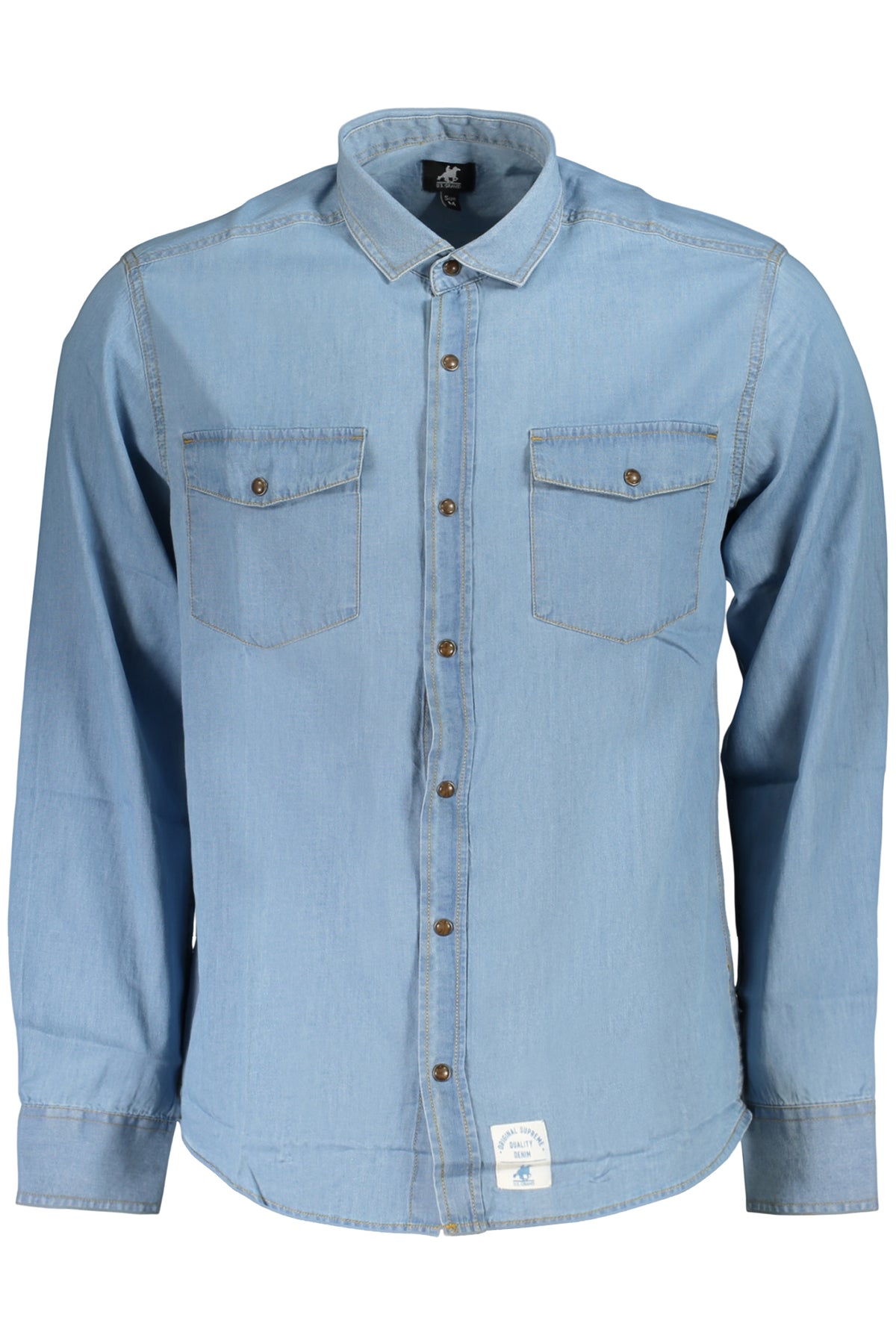 CAMISA EM ALGODÃO U.S. GRAND HOMEM AZUL CLARO