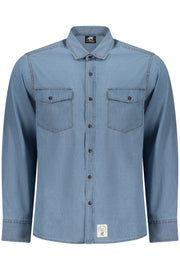 CAMISA EM ALGODÃO U.S. GRAND HOMEM AZUL CLARO