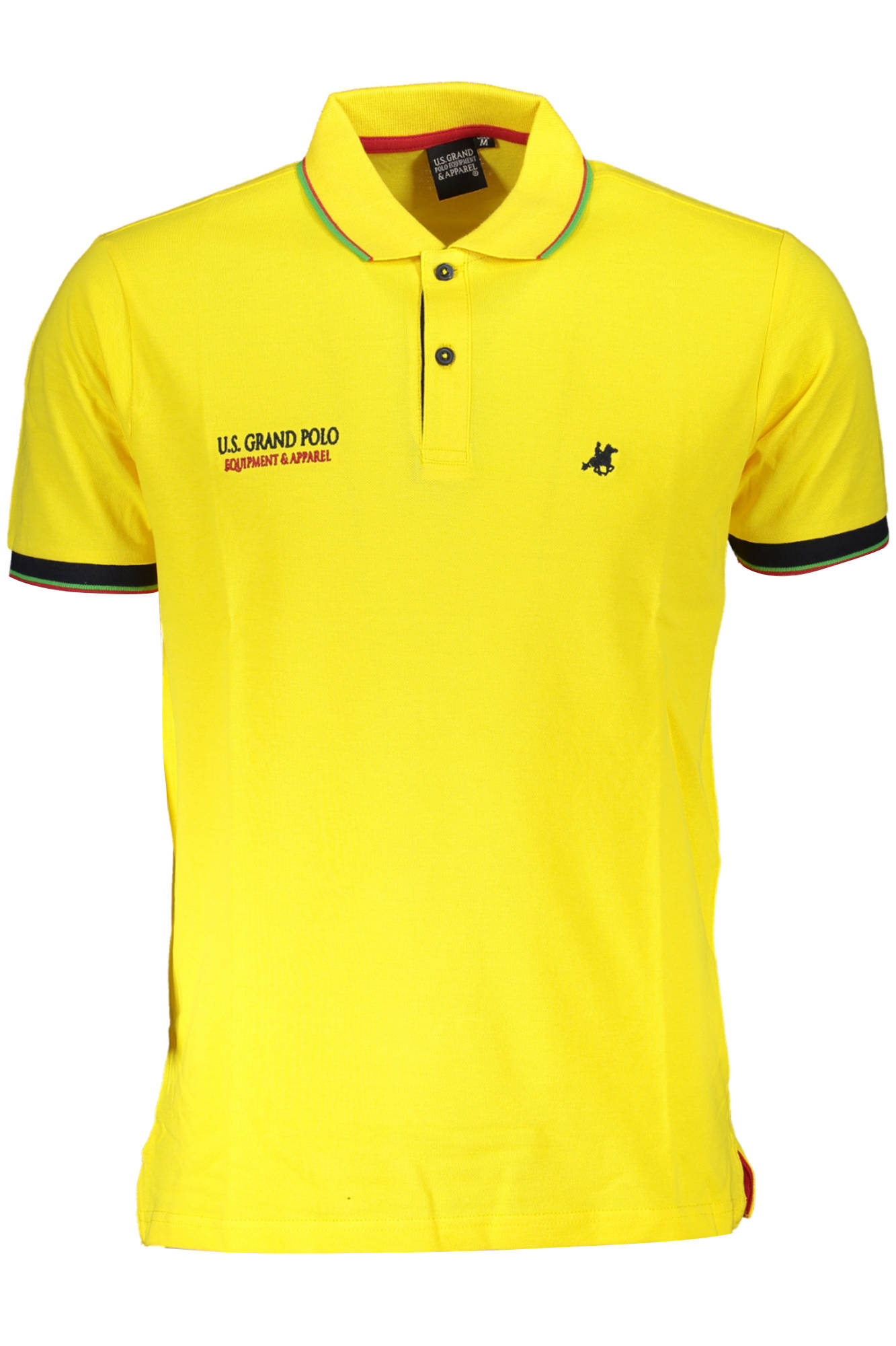 POLO EM ALGODÃO U.S. GRAND HOMEM AMARELO