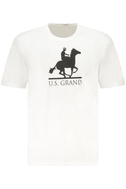 T-SHIRT EM ALGODÃO U.S. GRAND HOMEM BRANCA