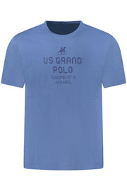 T-SHIRT EM ALGODÃO U.S. GRAND HOMEM AZUL