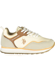 U.S. POLO ASSN. BEIGE ATHLETIC SHOES FOR CHILDREN