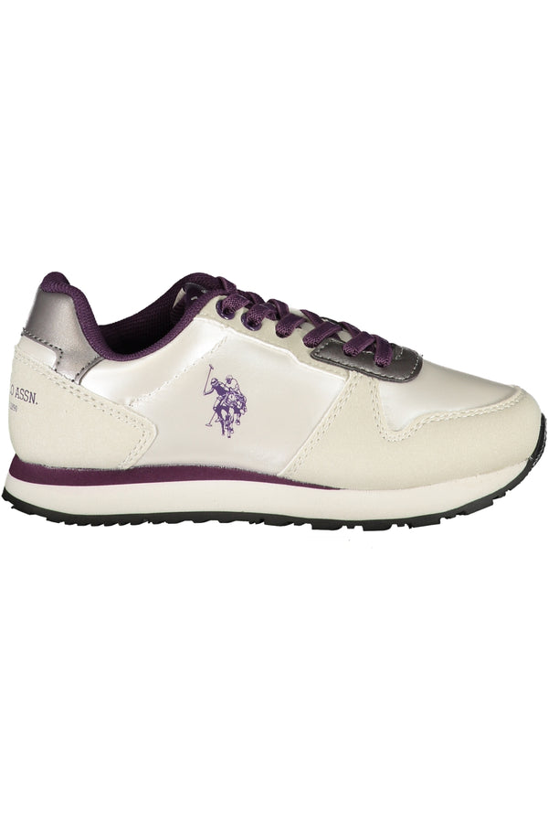 ASSN POLO DOS EUA. SAPATOS DESPORTIVOS BRANCOS PARA CRIANÇAS