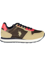U.S. POLO ASSN. BROWN KIDS' SPORTS SHOES