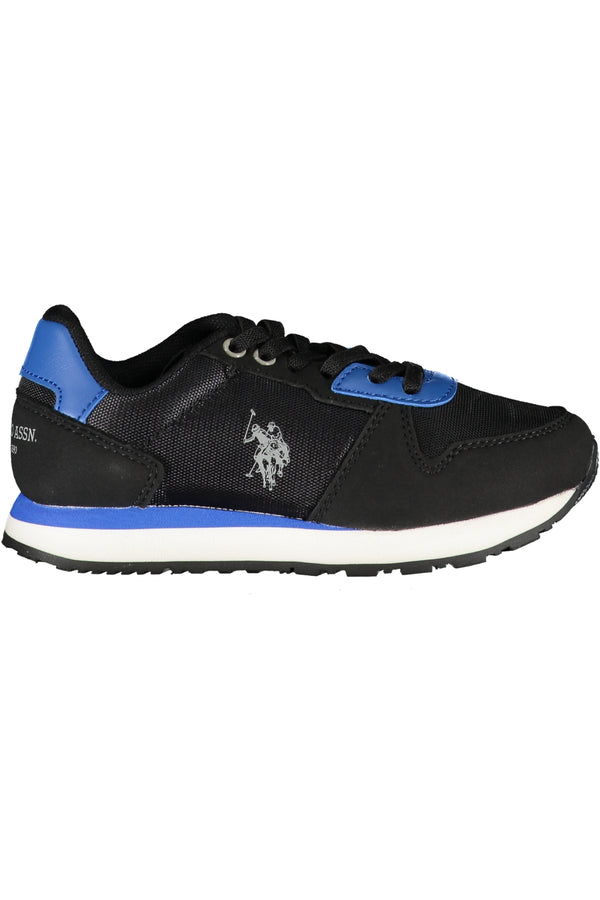 ASSN POLO DOS EUA. SAPATOS ESPORTIVOS PARA CRIANÇAS PRETOS