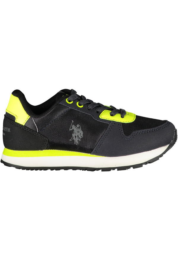 ASSN POLO DOS EUA. SAPATOS ESPORTIVOS PARA CRIANÇAS PRETOS