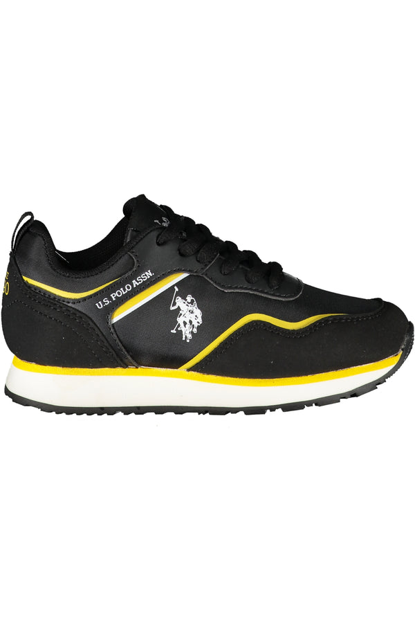 ASSN POLO DOS EUA. SAPATOS ESPORTIVOS PARA CRIANÇAS PRETOS