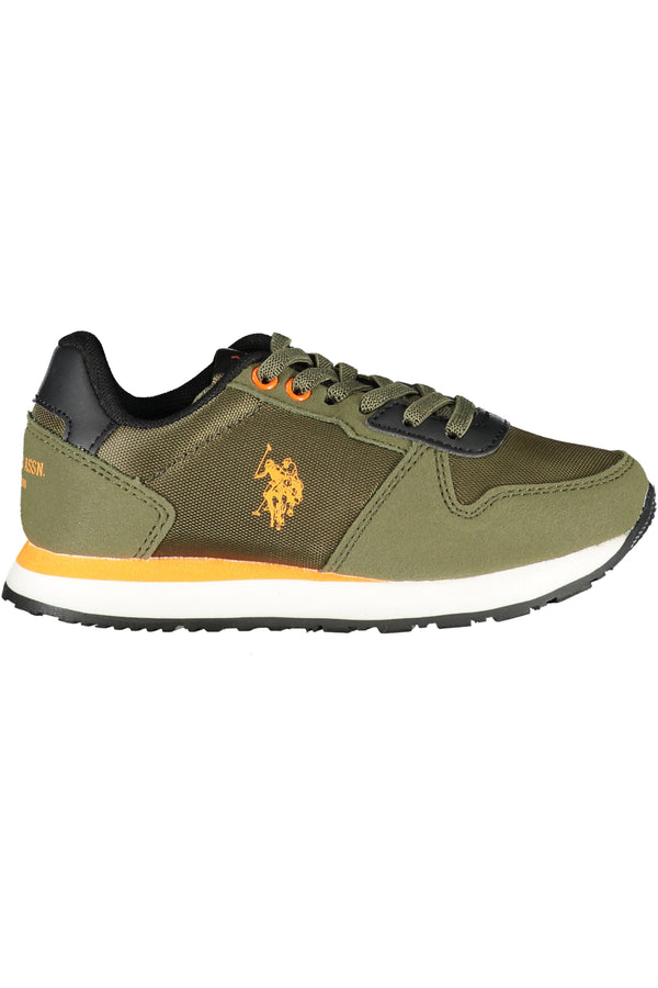 ASSN POLO DOS EUA. SAPATOS DESPORTIVOS VERDES PARA CRIANÇAS
