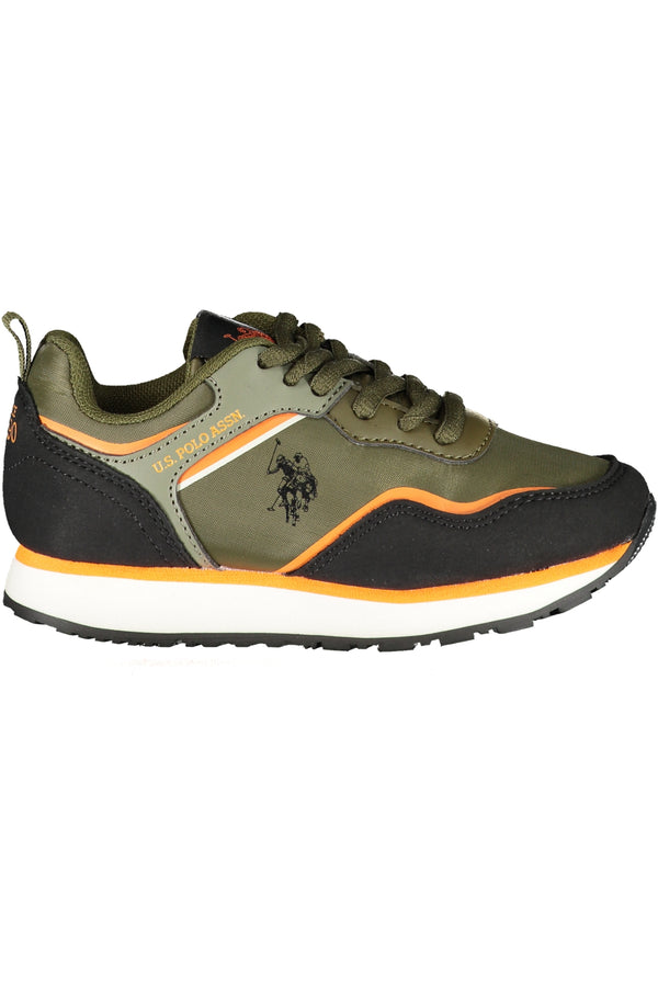 ASSN POLO DOS EUA. SAPATOS DESPORTIVOS VERDES PARA CRIANÇAS
