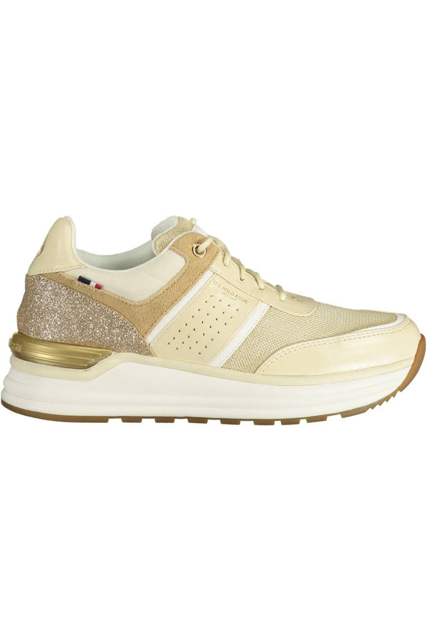 ASSN POLO DOS EUA. SAPATOS DESPORTIVOS FEMININOS BEGE