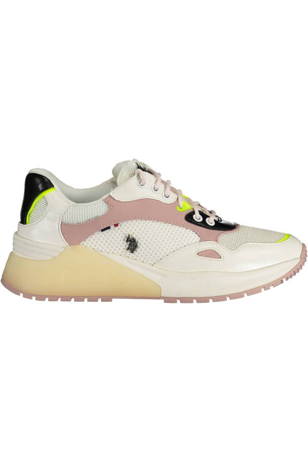 ASSN POLO DOS EUA. SAPATOS DESPORTIVOS BRANCOS PARA MULHERES