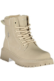 BOTINS COM ATACADORES U.S. POLO ASSN. MULHER BEGES