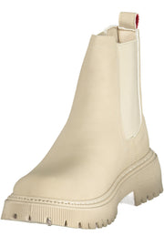 BOTINS COM ESTAMPADO U.S. POLO ASSN. MULHER BEGES
