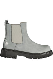 BOTINS COM ESTAMPADO U.S. POLO ASSN. MULHER CINZENTOS
