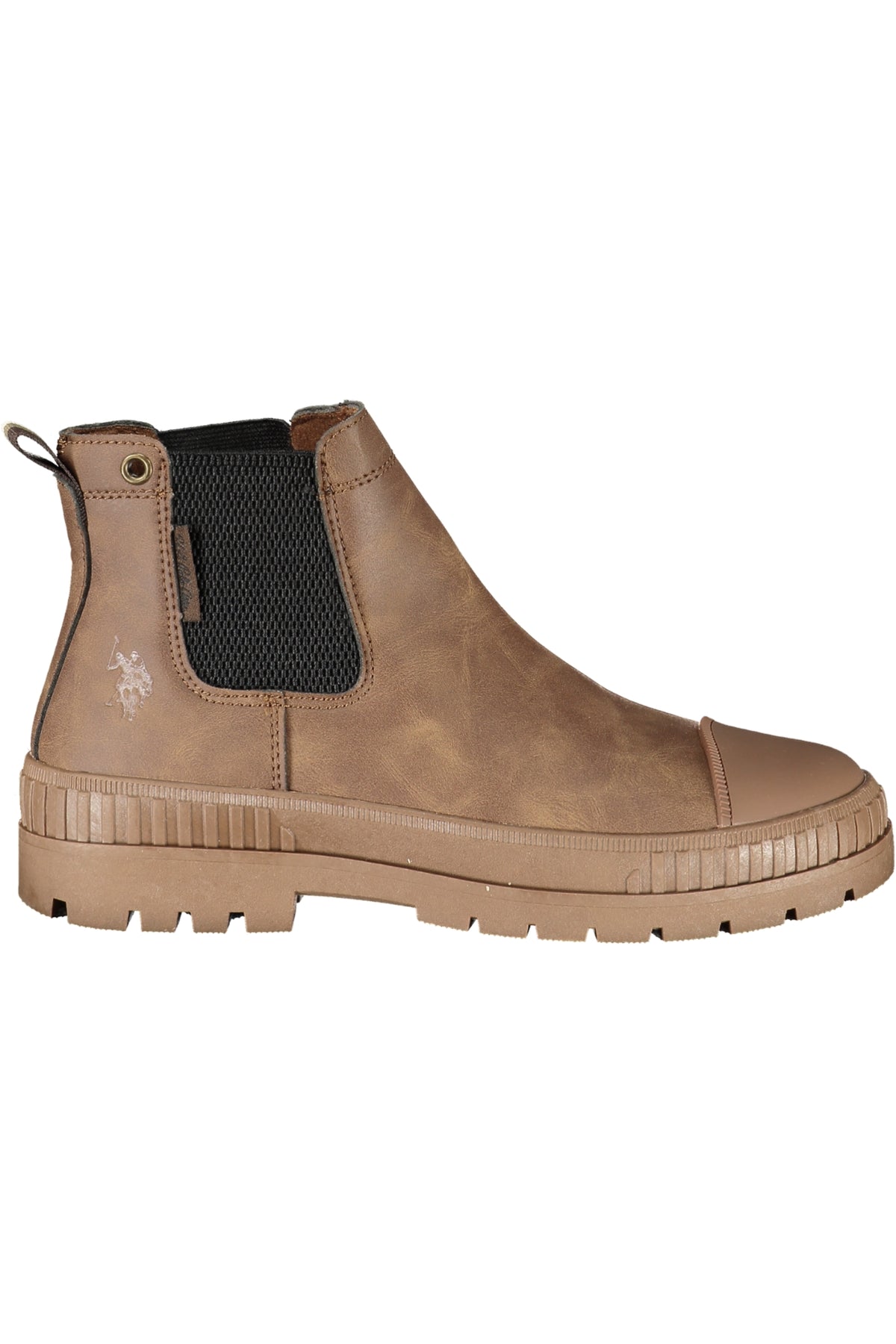 BOTINS COM ESTAMPADO U.S. POLO ASSN. MULHER CASTANHOS