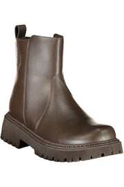 BOTINS COM ESTAMPADO U.S. POLO ASSN. MULHER CASTANHOS