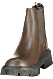 BOTINS COM ESTAMPADO U.S. POLO ASSN. MULHER CASTANHOS