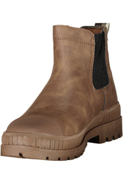 BOTINS COM ESTAMPADO U.S. POLO ASSN. MULHER CASTANHOS
