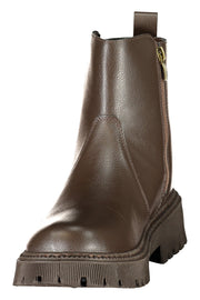BOTINS COM ESTAMPADO U.S. POLO ASSN. MULHER CASTANHOS