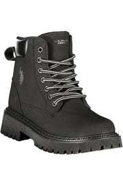 BOTINS COM ATACADORES U.S. POLO ASSN. MULHER PRETOS