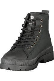 BOTINS COM ATACADORES U.S. POLO ASSN. MULHER PRETOS