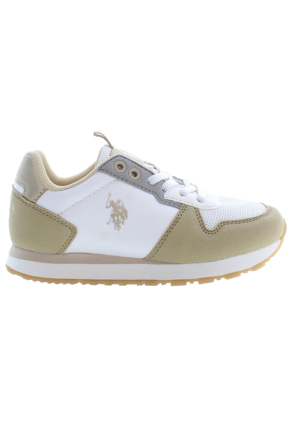 SAPATILHAS COM ATACADORES U.S. POLO ASSN. CRIANÇA BEGES