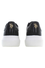 SAPATOS ESPORTIVOS FEMININOS PRETOS POLO DOS EUA COM MELHOR PREÇO