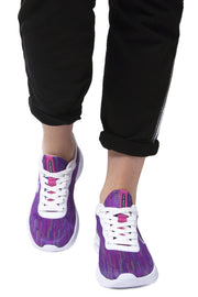 SAPATILHAS COM ATACADORES U.S. POLO ASSN. MULHER ROXAS