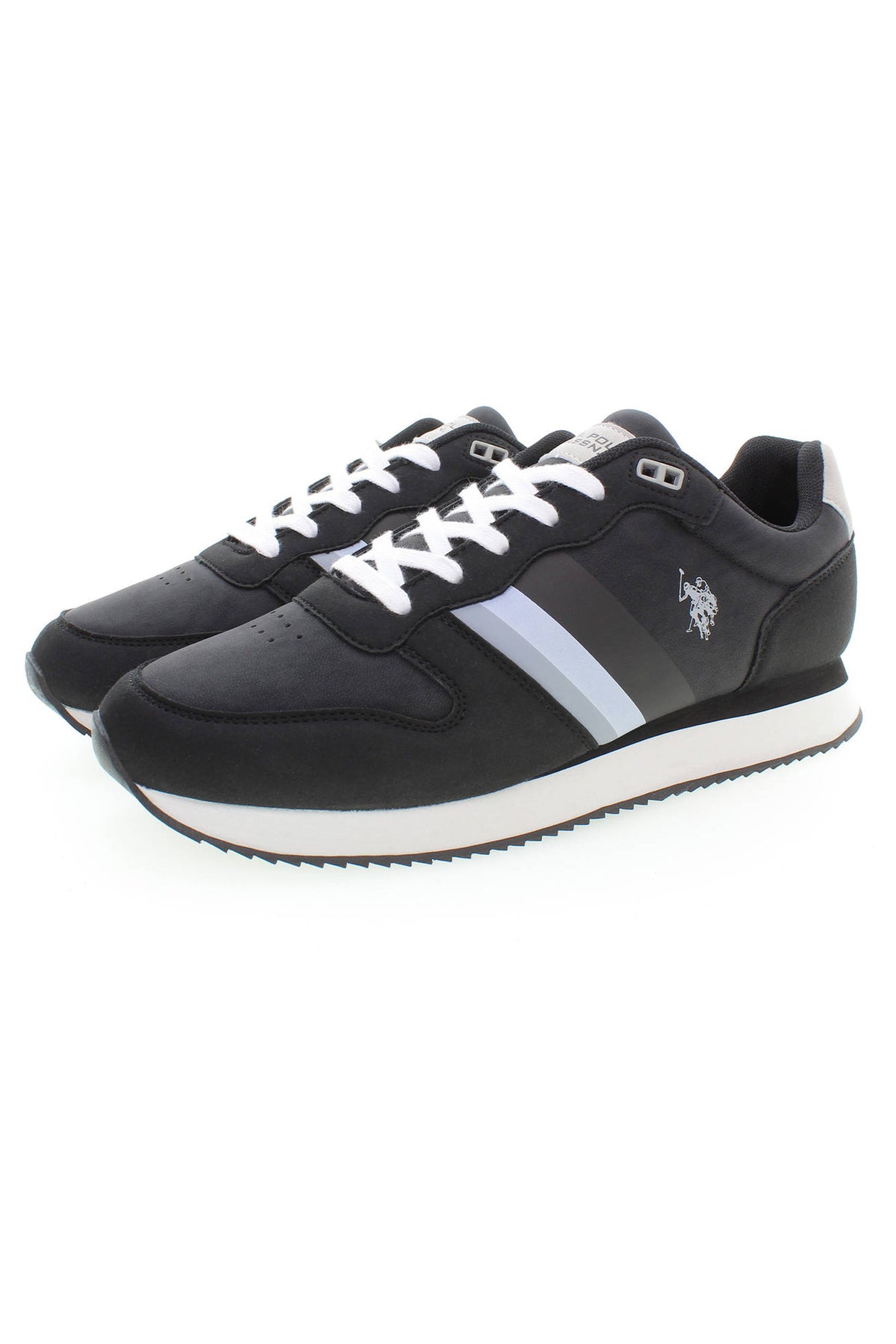 SAPATILHAS COM ATACADORES U.S. POLO ASSN. HOMEM PRETAS