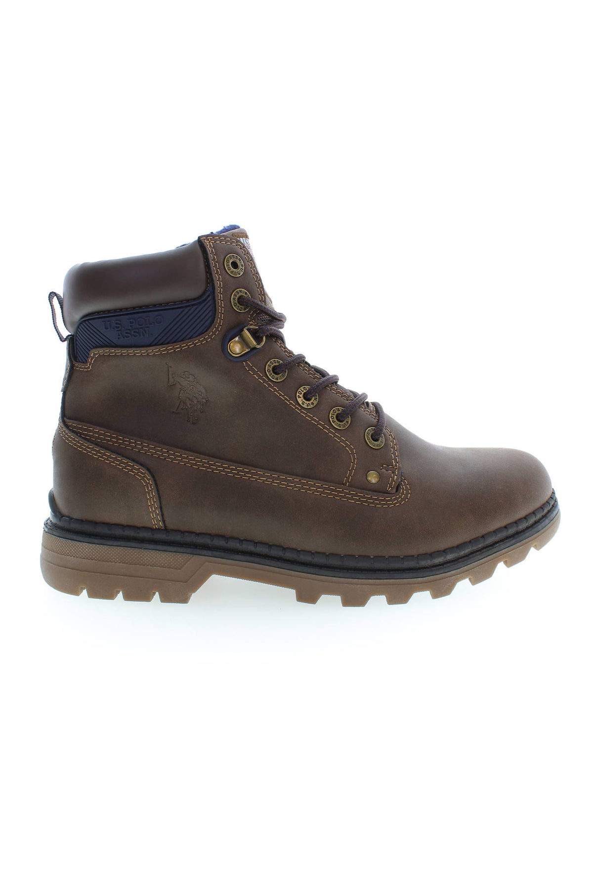 BOTINS COM ATACADORES U.S. POLO ASSN. HOMEM CASTANHOS