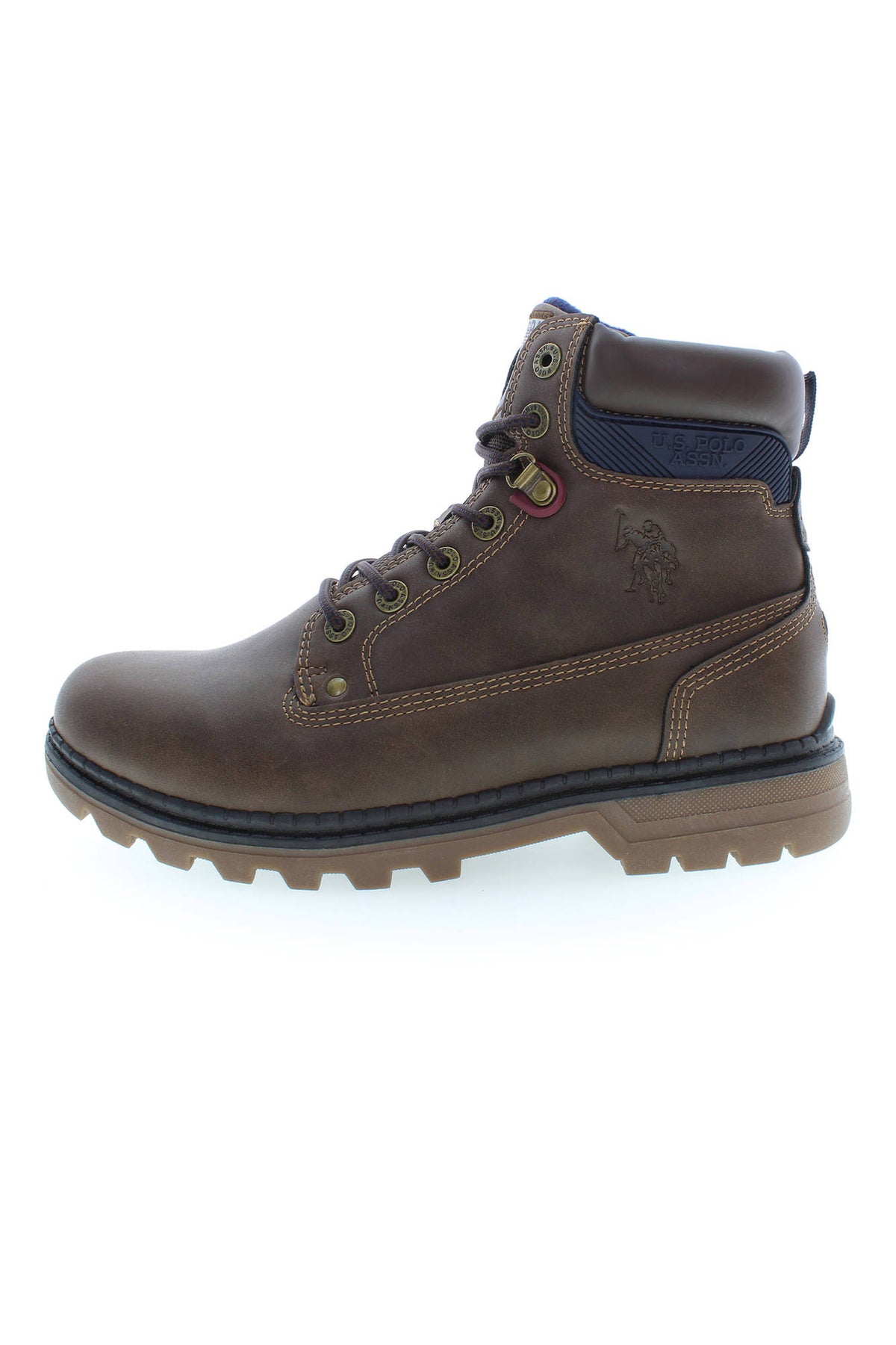BOTINS COM ATACADORES U.S. POLO ASSN. HOMEM CASTANHOS