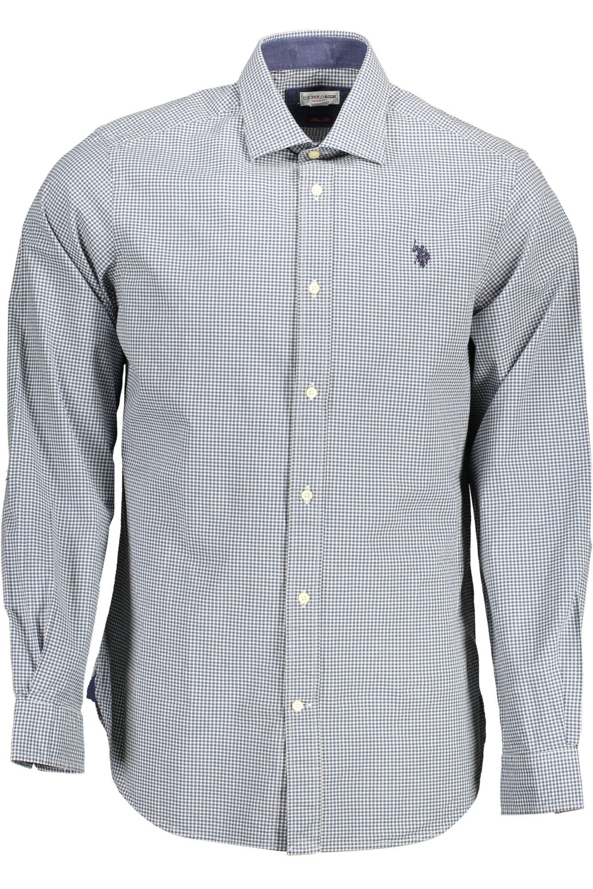 MEN'S LIGHT BLUE LONG SLEEVE POLO SHIRT