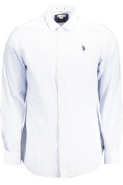 MEN'S LIGHT BLUE LONG SLEEVE POLO SHIRT
