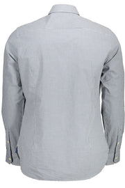 MEN'S LIGHT BLUE LONG SLEEVE POLO SHIRT